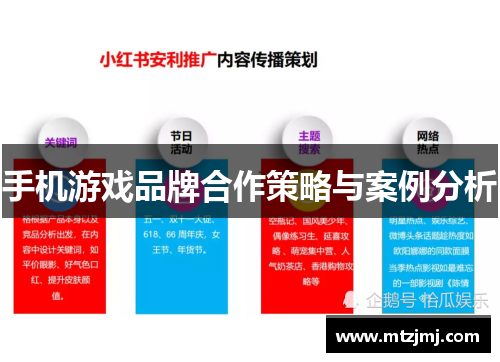 手机游戏品牌合作策略与案例分析